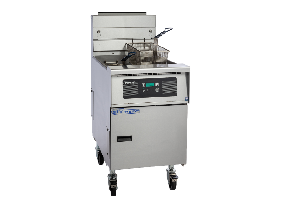 Pitco SSH75 Hochleistungsfritteuse 35L mit zwei Körben und Computersteuerung für professionelle Gastronomie